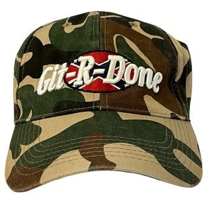 Larry the Cable Guy Camouflage Adjustable 'Git-R-Done' Cap